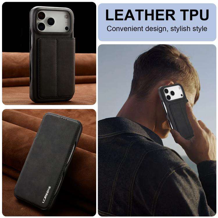 LC.IMEEKE Hon Ancient Series Flip Leather Phone Case, For iPhone 18 Pro / 17 Pro, For iPhone 18 P...