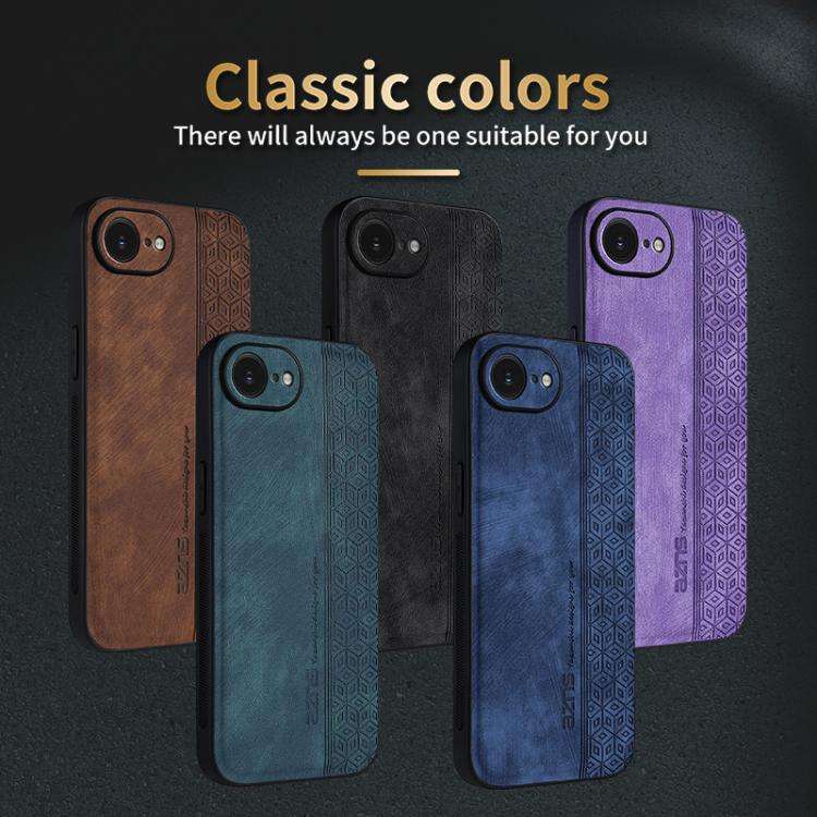 AZNS 3D Embossed Skin Feel Phone Case, For iPhone 16e / 17e, For iPhone 17 Pro Max, For iPhone 17...