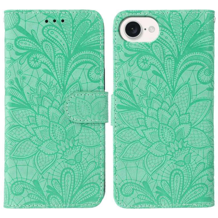 Lace Flower Embossing Flip Leather Phone Case, For iPhone 18 Pro / 17 Pro, For iPhone 18 Pro Max ...