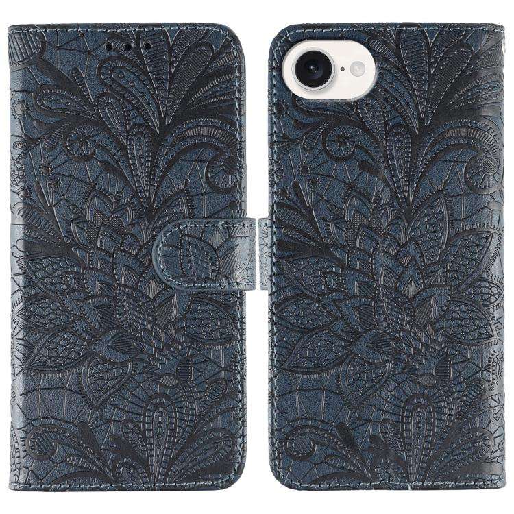 Lace Flower Embossing Flip Leather Phone Case, For iPhone 18 Pro / 17 Pro, For iPhone 18 Pro Max ...