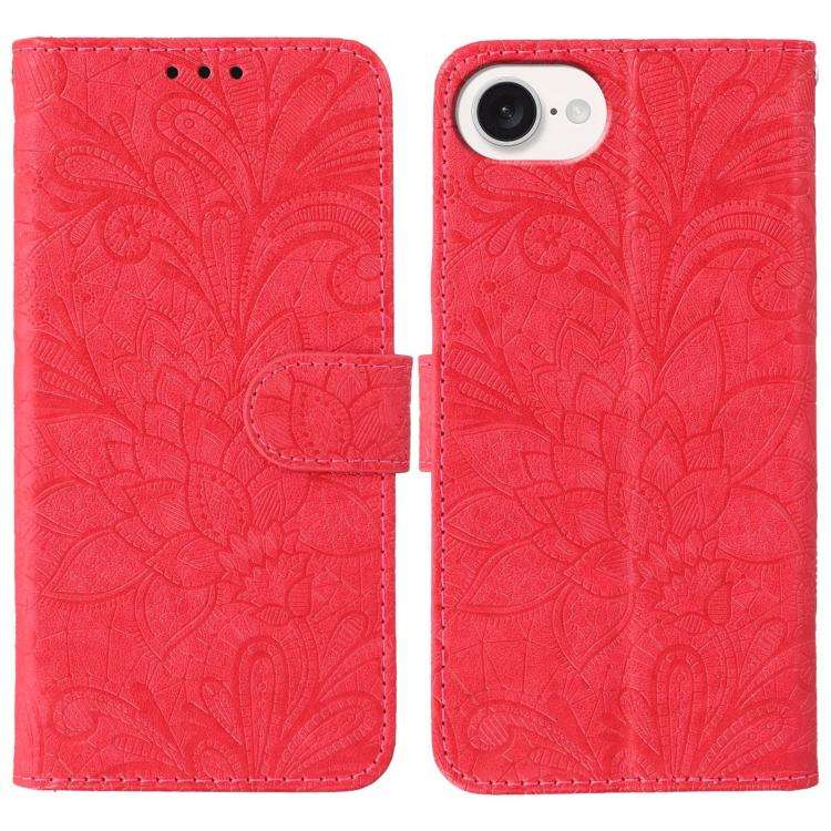 Lace Flower Embossing Flip Leather Phone Case, For iPhone 18 Pro / 17 Pro, For iPhone 18 Pro Max ...