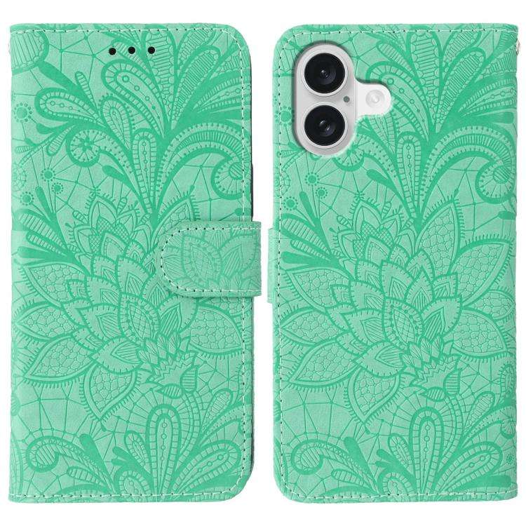 Lace Flower Embossing Flip Leather Phone Case, For iPhone 18 Pro / 17 Pro, For iPhone 18 Pro Max ...