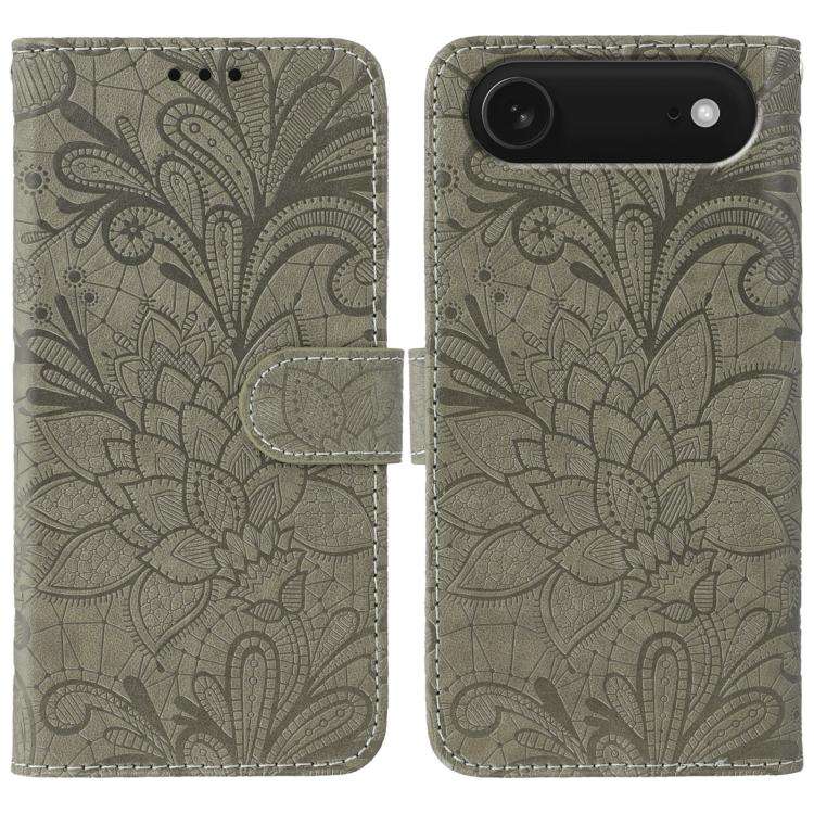 Lace Flower Embossing Flip Leather Phone Case, For iPhone 18 Pro / 17 Pro, For iPhone 18 Pro Max ...