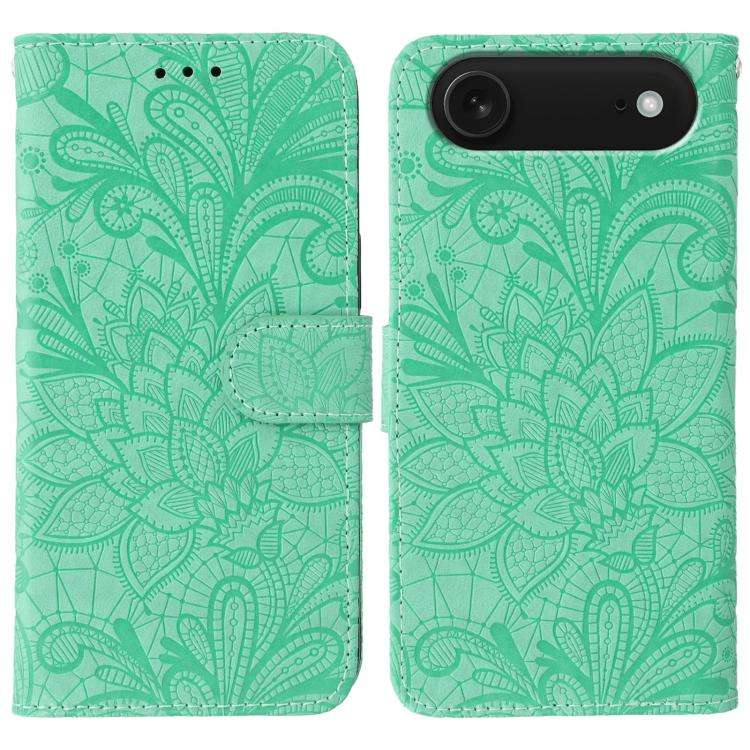 Lace Flower Embossing Flip Leather Phone Case, For iPhone 18 Pro / 17 Pro, For iPhone 18 Pro Max ...
