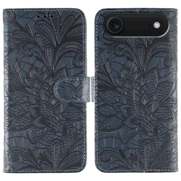Lace Flower Embossing Flip Leather Phone Case, For iPhone 18 Pro / 17 Pro, For iPhone 18 Pro Max ...