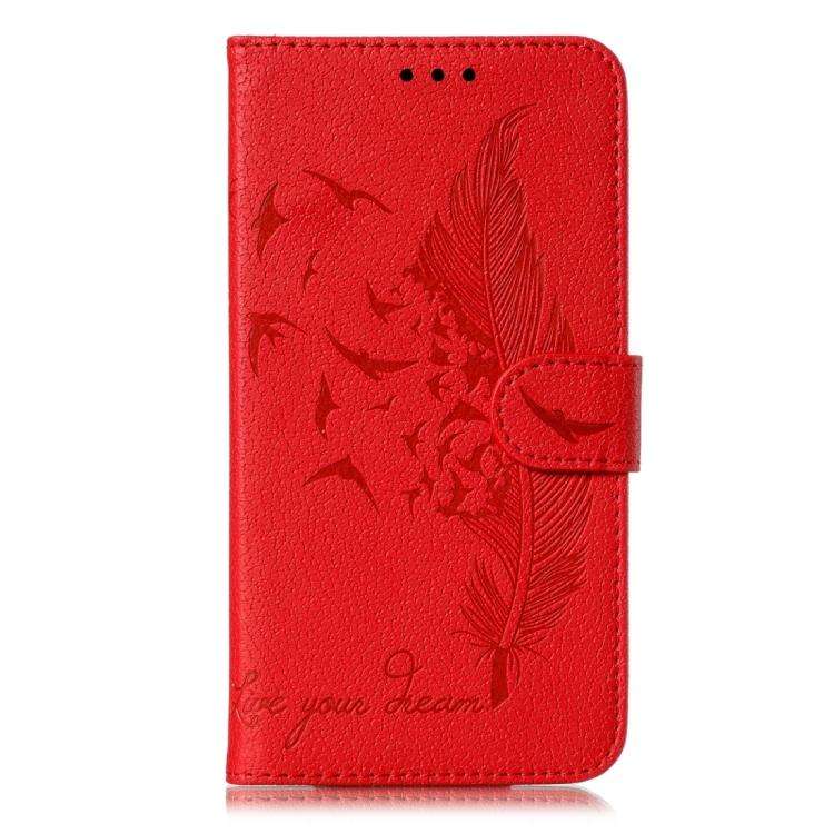 Feather Pattern Litchi Texture Leather Phone Case, For iPhone 17 Pro Max, For iPhone 17 Pro, For ...