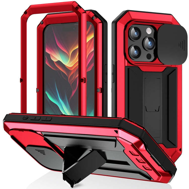 R-JUST Sliding Camera IP54 Life Waterproof Holder Phone Case, For iPhone 18 Pro, For iPhone 18 Pr...