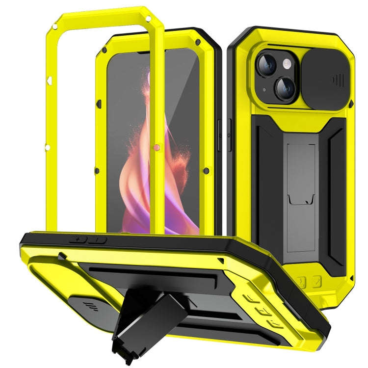 R-JUST Sliding Camera IP54 Life Waterproof Holder Phone Case, For iPhone 15 Pro, For iPhone 15 Pl...