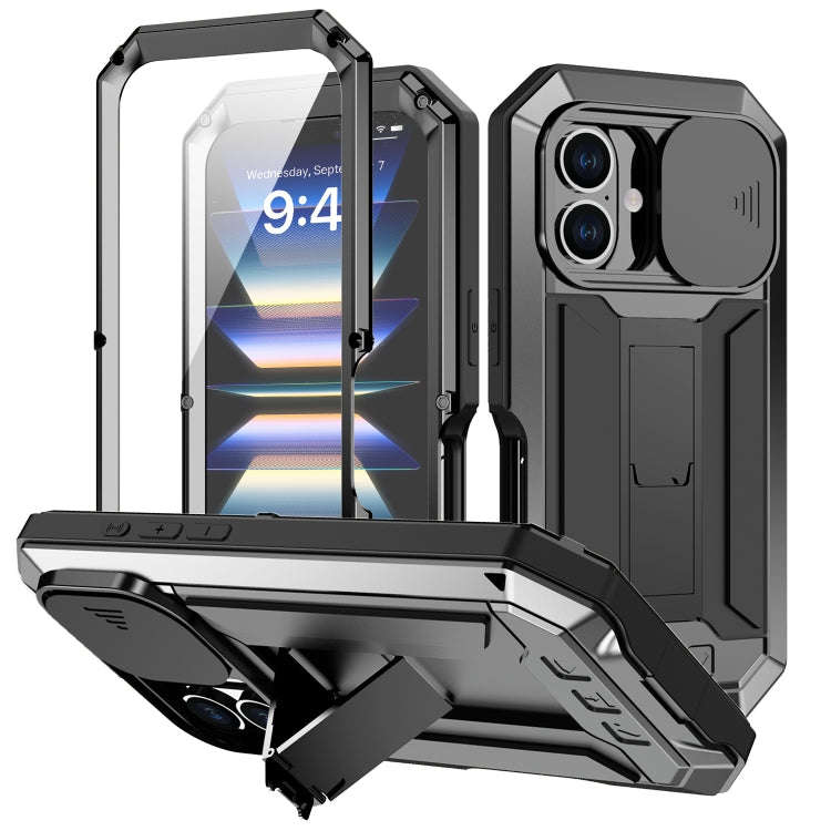 R-JUST Sliding Camera IP54 Life Waterproof Holder Phone Case, For iPhone 18 Pro, For iPhone 18 Pr...