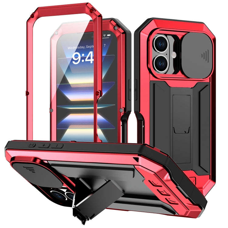 R-JUST Sliding Camera IP54 Life Waterproof Holder Phone Case, For iPhone 18 Pro, For iPhone 18 Pr...