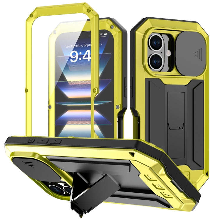 R-JUST Sliding Camera IP54 Life Waterproof Holder Phone Case, For iPhone 18 Pro, For iPhone 18 Pr...