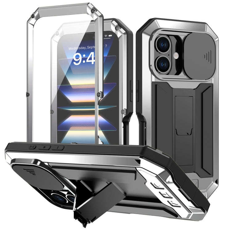 R-JUST Sliding Camera IP54 Life Waterproof Holder Phone Case, For iPhone 18 Pro, For iPhone 18 Pr...