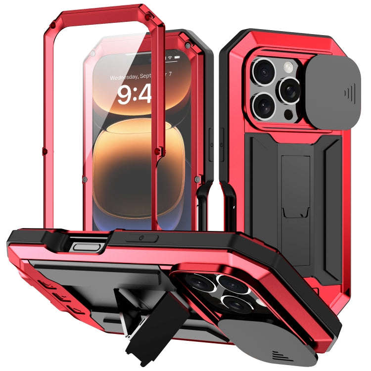 R-JUST Sliding Camera IP54 Life Waterproof Holder Phone Case, For iPhone 18 Pro, For iPhone 18 Pr...
