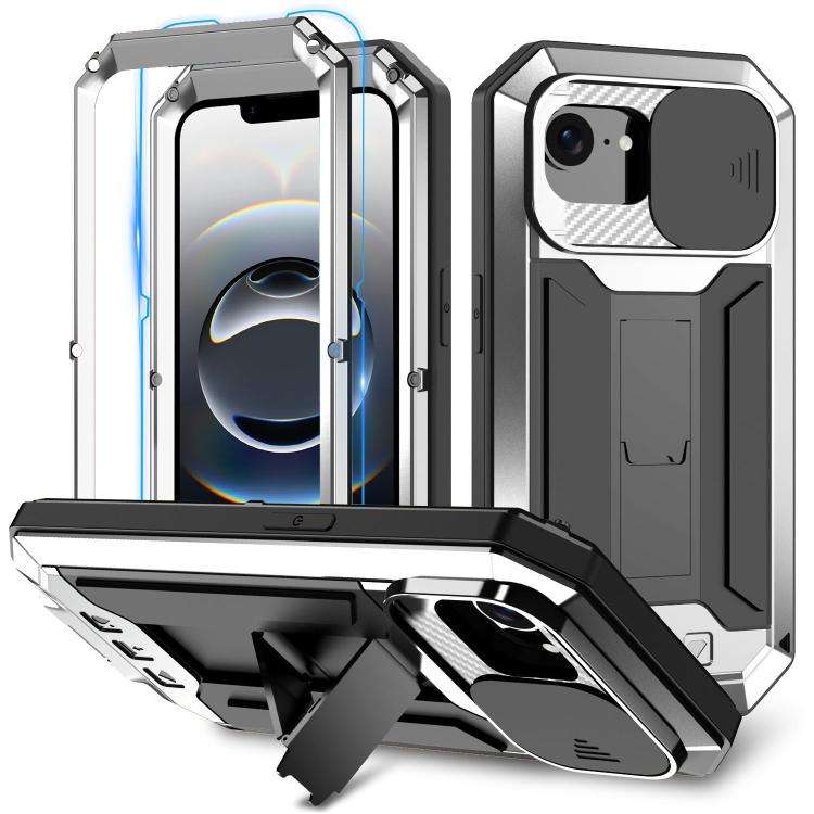 R-JUST Sliding Camera IP54 Life Waterproof Holder Phone Case, For iPhone 18 Pro, For iPhone 18 Pr...