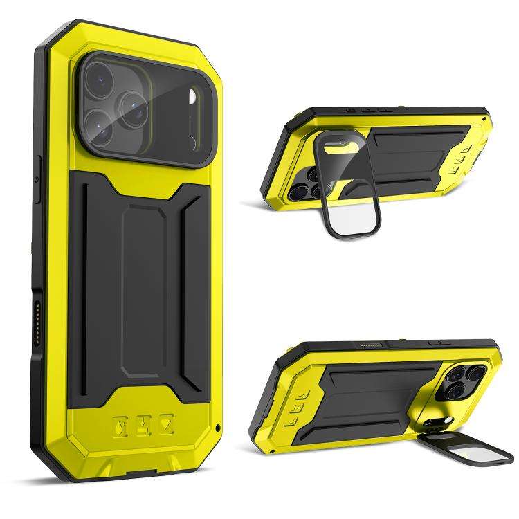 R-JUST Sliding Camera IP54 Life Waterproof Holder Phone Case, For iPhone 18 Pro, For iPhone 18 Pr...