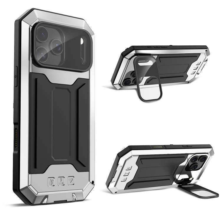 R-JUST Sliding Camera IP54 Life Waterproof Holder Phone Case, For iPhone 18 Pro, For iPhone 18 Pr...