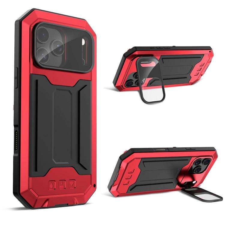 R-JUST Sliding Camera IP54 Life Waterproof Holder Phone Case, For iPhone 18 Pro, For iPhone 18 Pr...