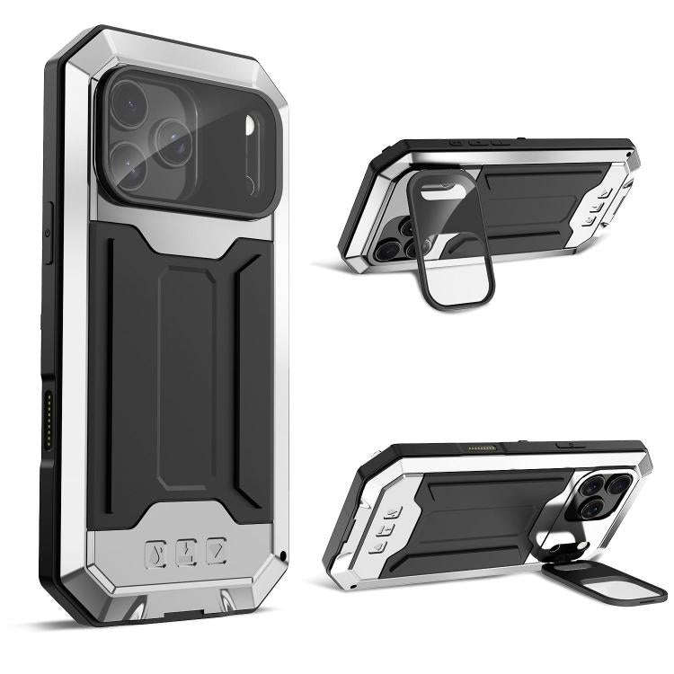 R-JUST Sliding Camera IP54 Life Waterproof Holder Phone Case, For iPhone 18 Pro, For iPhone 18 Pr...