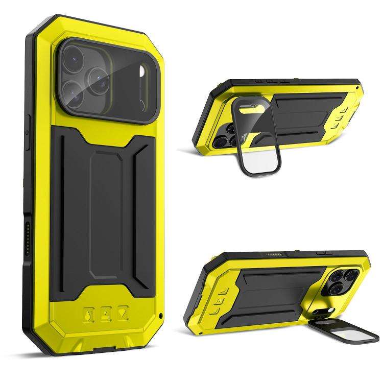 R-JUST Sliding Camera IP54 Life Waterproof Holder Phone Case, For iPhone 18 Pro, For iPhone 18 Pr...