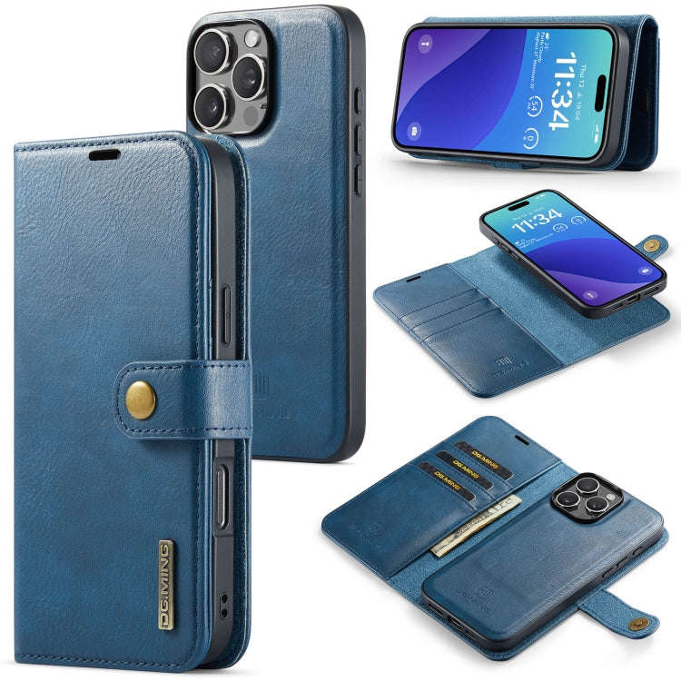 DG.MING Crazy Horse Texture Detachable Magnetic Leather Phone Case, For iPhone 18 Pro / 17 Pro, F...