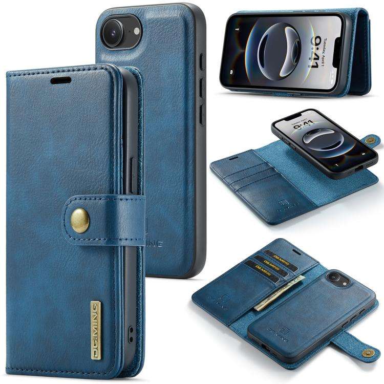 DG.MING Crazy Horse Texture Detachable Magnetic Leather Phone Case, For iPhone 18 Pro / 17 Pro, F...