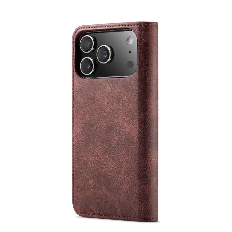 DG.MING Crazy Horse Texture Detachable Magnetic Leather Phone Case, For iPhone 18 Pro / 17 Pro, F...