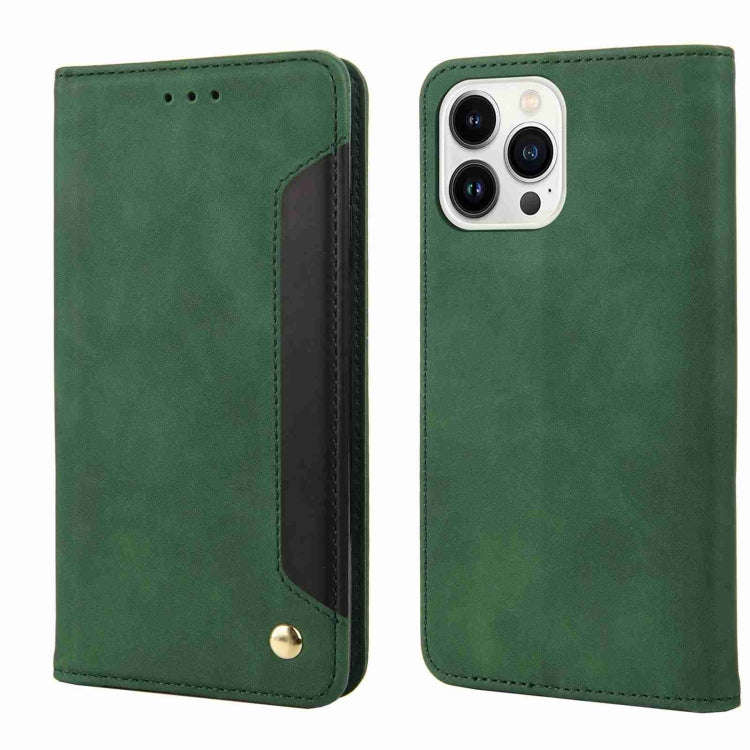 Skin Feel Splicing Leather Phone Case, For iPhone 16, For iPhone 15 Pro Max, For iPhone 15 Pro, F...
