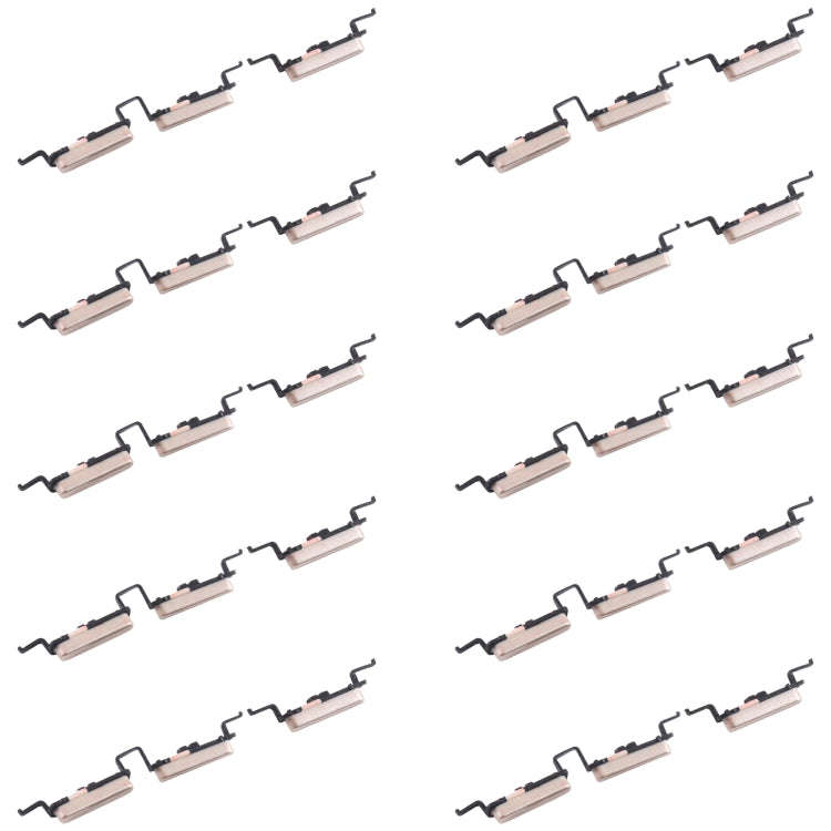 10pcs Power Button + Volume Control Button, For Samsung Galaxy J4 SM-J400, For Samsung Galaxy A8 ...