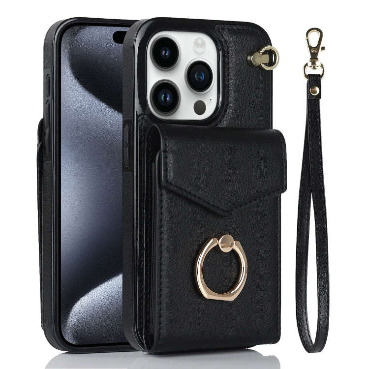 Ring Holder RFID Card Slot Phone Case, For iPhone 15 Pro Max, For iPhone 15 Pro, For iPhone 15 Pl...