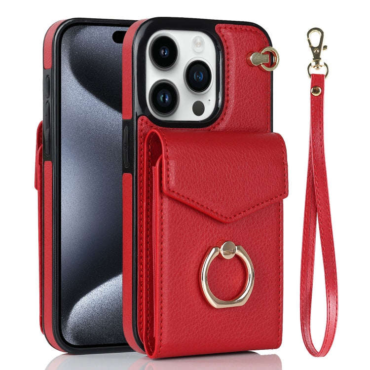 Ring Holder RFID Card Slot Phone Case, For iPhone 15 Pro Max, For iPhone 15 Pro, For iPhone 15 Pl...
