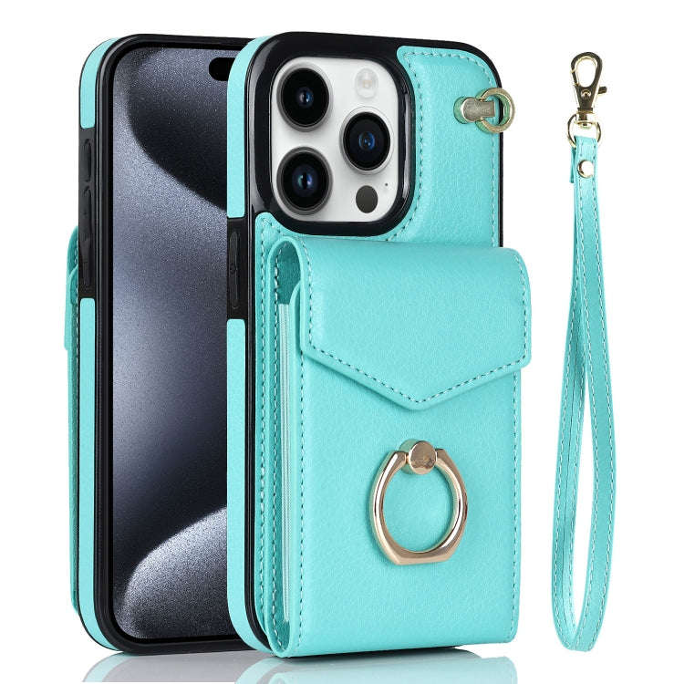 Ring Holder RFID Card Slot Phone Case, For iPhone 15 Pro Max, For iPhone 15 Pro, For iPhone 15 Pl...