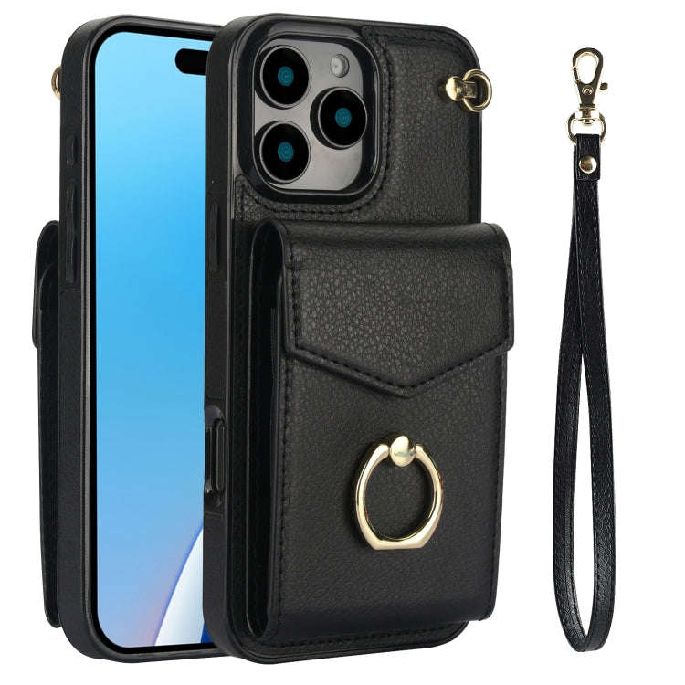 Ring Holder RFID Card Slot Phone Case, For iPhone 18 Pro / 17 Pro, For iPhone 18 Pro Max / 17 Pro...