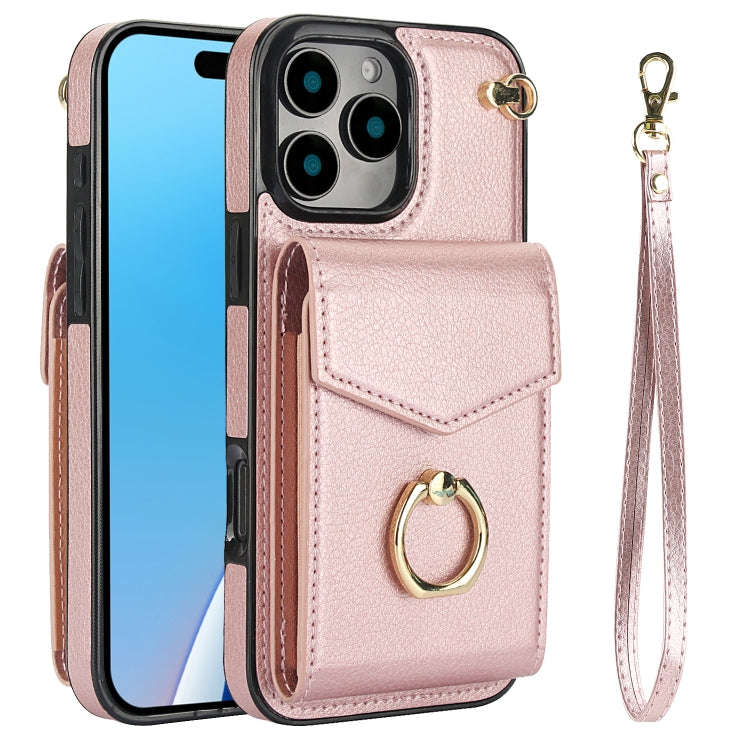 Ring Holder RFID Card Slot Phone Case, For iPhone 18 Pro / 17 Pro, For iPhone 18 Pro Max / 17 Pro...