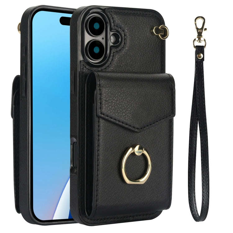 Ring Holder RFID Card Slot Phone Case, For iPhone 18 Pro / 17 Pro, For iPhone 18 Pro Max / 17 Pro...