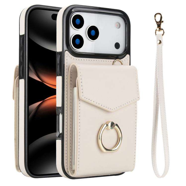 Ring Holder RFID Card Slot Phone Case, For iPhone 18 Pro / 17 Pro, For iPhone 18 Pro Max / 17 Pro...
