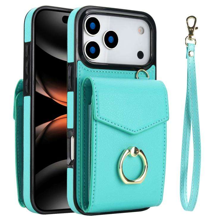 Ring Holder RFID Card Slot Phone Case, For iPhone 18 Pro / 17 Pro, For iPhone 18 Pro Max / 17 Pro...