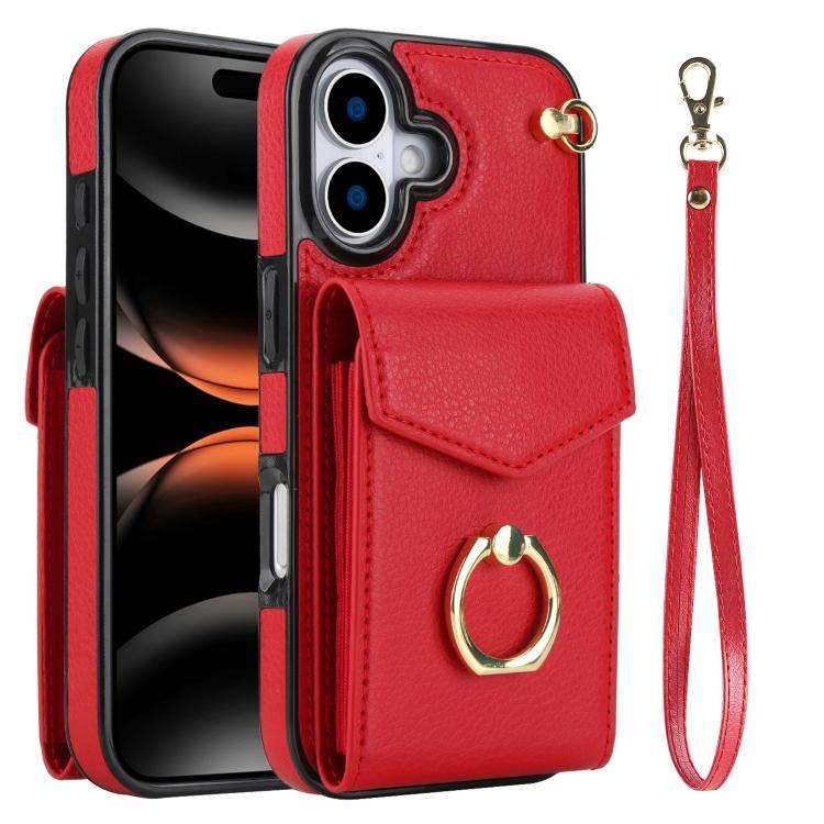 Ring Holder RFID Card Slot Phone Case, For iPhone 18 Pro / 17 Pro, For iPhone 18 Pro Max / 17 Pro...
