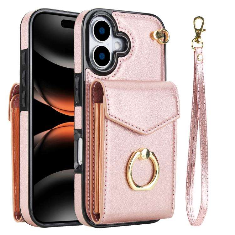 Ring Holder RFID Card Slot Phone Case, For iPhone 18 Pro / 17 Pro, For iPhone 18 Pro Max / 17 Pro...