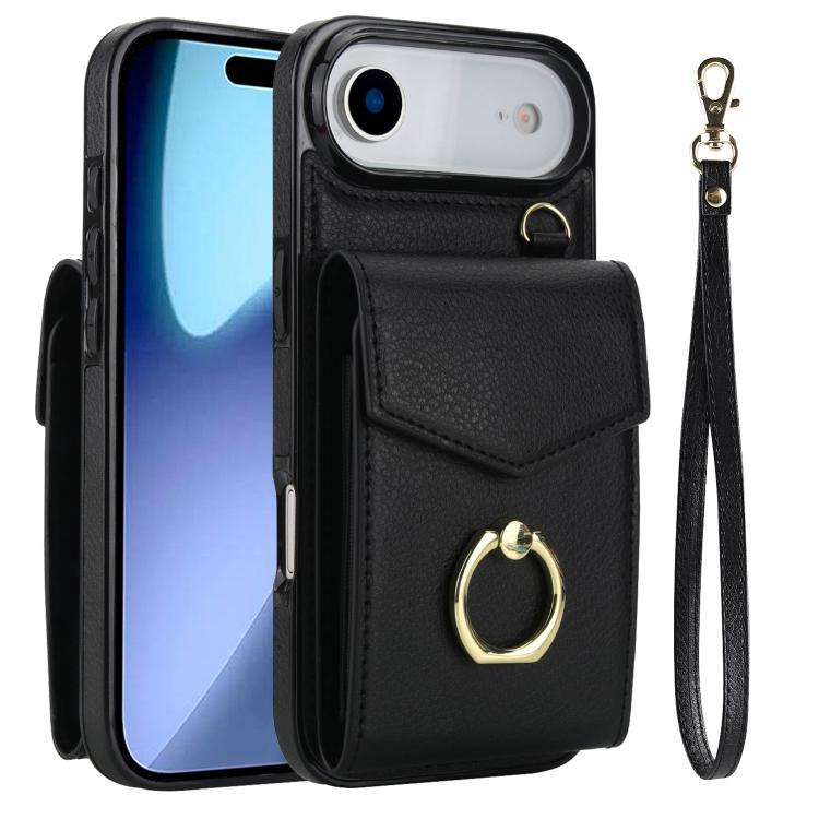 Ring Holder RFID Card Slot Phone Case, For iPhone 18 Pro / 17 Pro, For iPhone 18 Pro Max / 17 Pro...