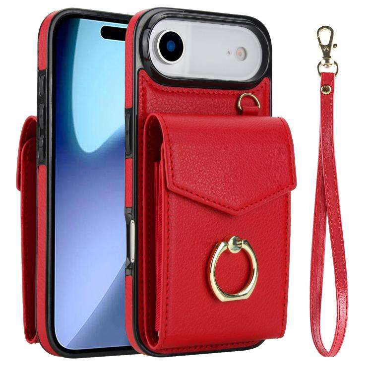 Ring Holder RFID Card Slot Phone Case, For iPhone 18 Pro / 17 Pro, For iPhone 18 Pro Max / 17 Pro...