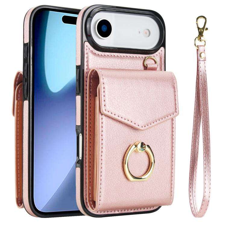 Ring Holder RFID Card Slot Phone Case, For iPhone 18 Pro / 17 Pro, For iPhone 18 Pro Max / 17 Pro...