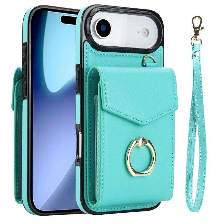 Ring Holder RFID Card Slot Phone Case, For iPhone 18 Pro / 17 Pro, For iPhone 18 Pro Max / 17 Pro...
