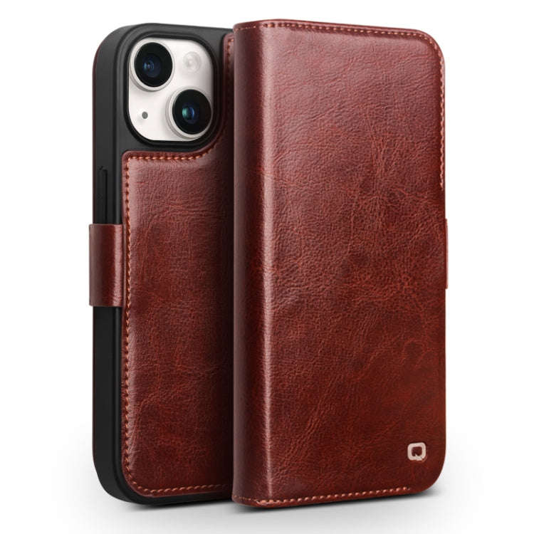 QIALINO Classic 103 Buckle Genuine Leather Phone Case, For iPhone 18 Pro, For iPhone 18 Pro Max, ...