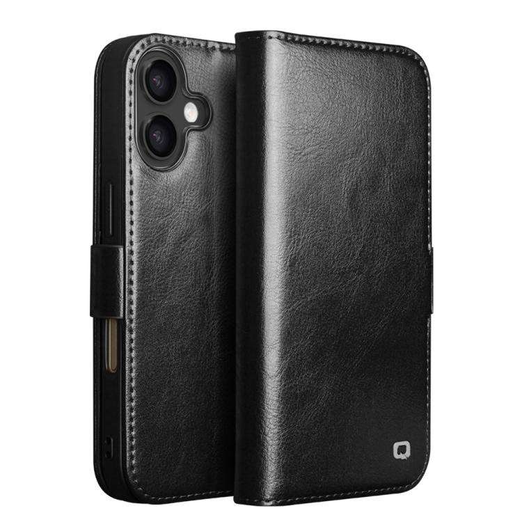 QIALINO Classic 103 Buckle Genuine Leather Phone Case, For iPhone 18 Pro, For iPhone 18 Pro Max, ...