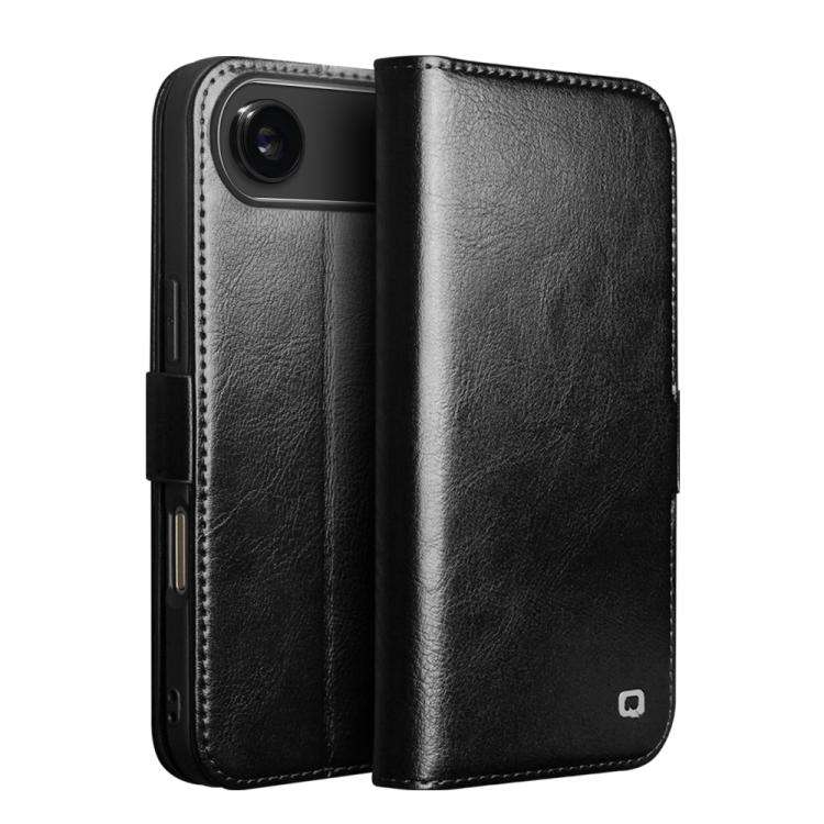 QIALINO Classic 103 Buckle Genuine Leather Phone Case, For iPhone 18 Pro, For iPhone 18 Pro Max, ...