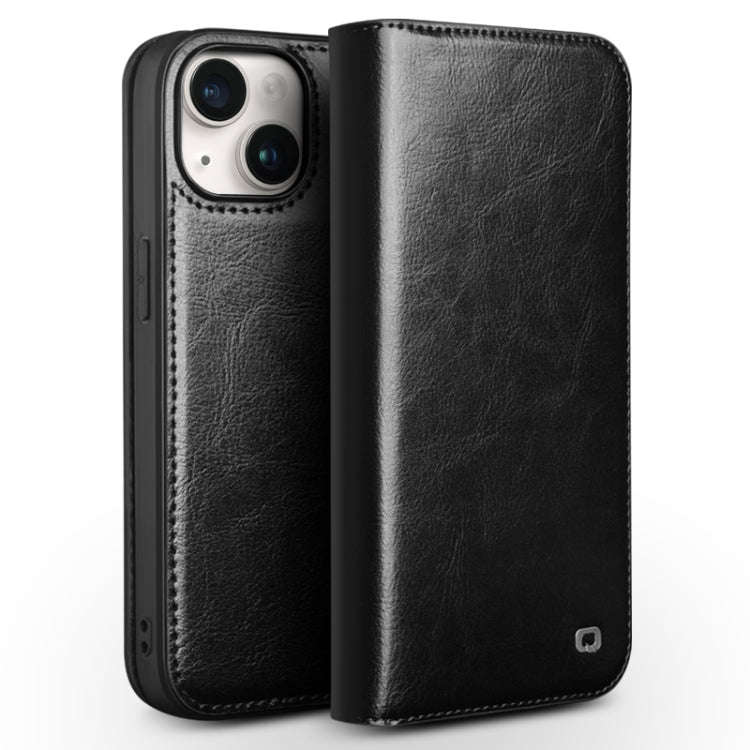 QIALINO Classic Genuine Leather Phone Case, For iPhone 18 Pro / 17 Pro, For iPhone 18 Pro Max / 1...