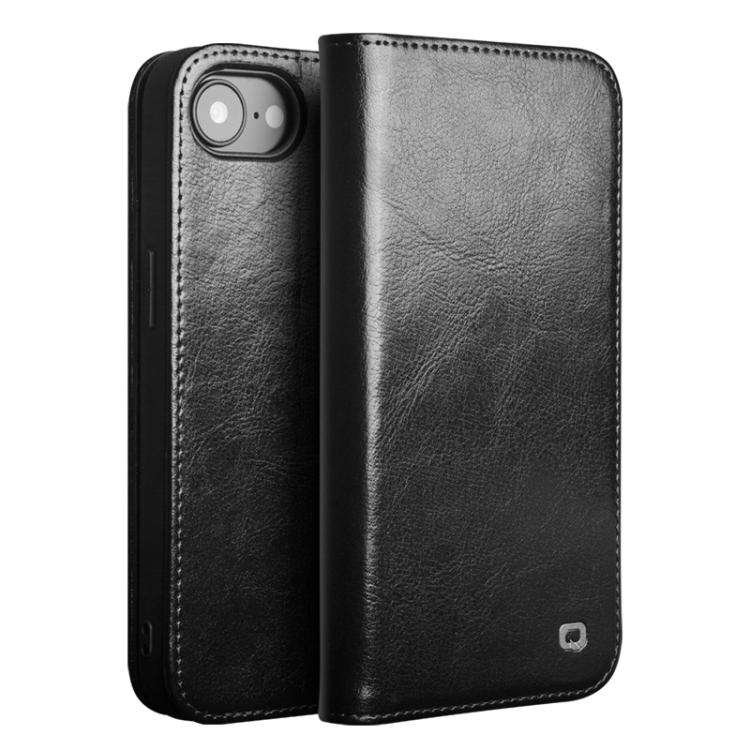 QIALINO Classic Genuine Leather Phone Case, For iPhone 18 Pro / 17 Pro, For iPhone 18 Pro Max / 1...
