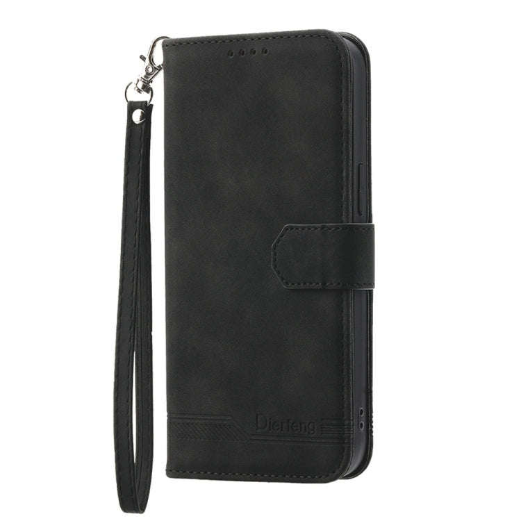 Dierfeng Dream Line TPU Hybrid PU Leather Phone Case, For iPhone 16, For iPhone 15 Pro Max, For i...
