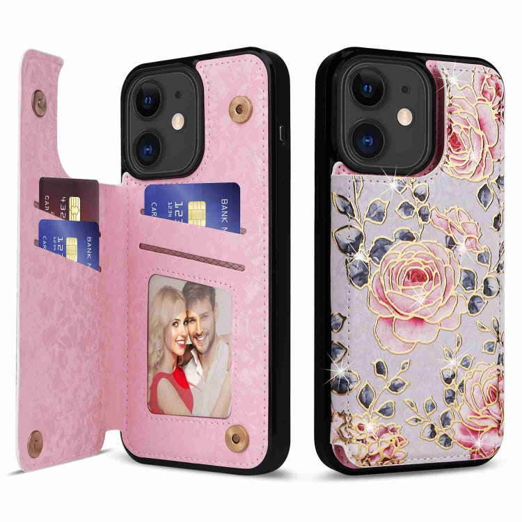 Printed Double Buckle RFID Anti-theft Phone Case, For iPhone 11, For iPhone 11 Pro, For iPhone XS...