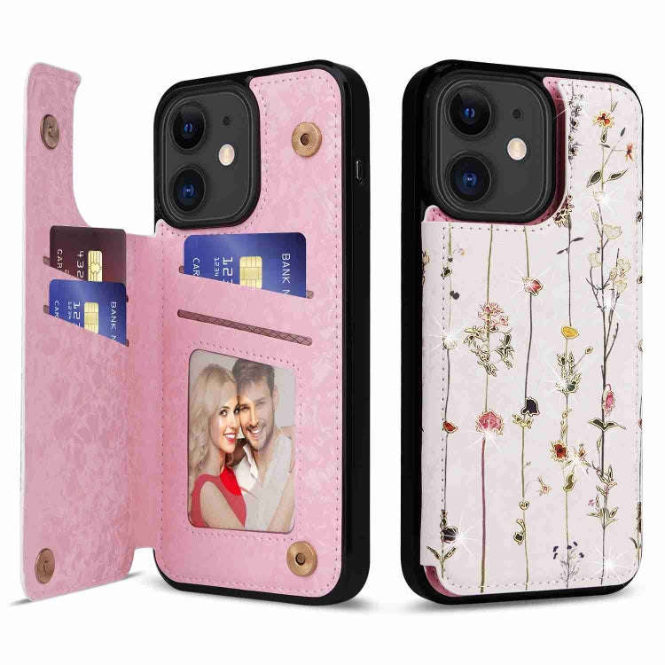 Printed Double Buckle RFID Anti-theft Phone Case, For iPhone 11, For iPhone 11 Pro, For iPhone XS...
